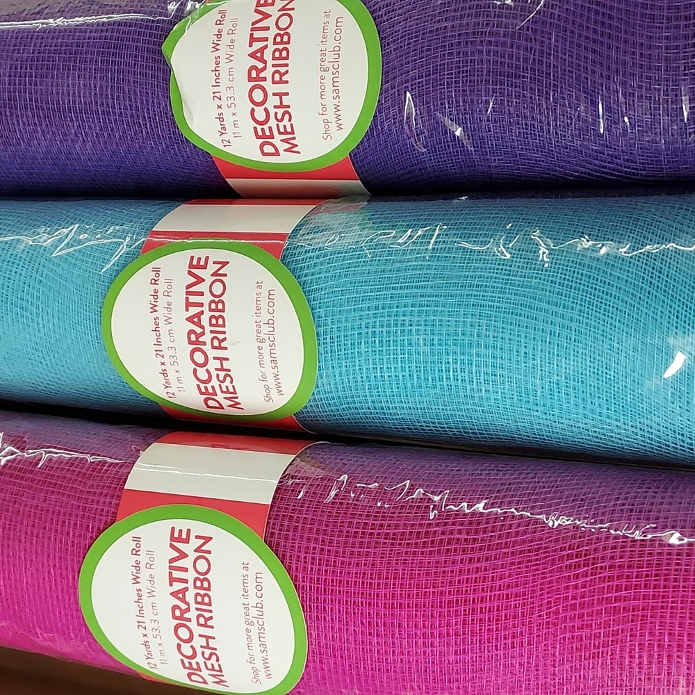 Decorative Mesh Ribbon 3-bundle